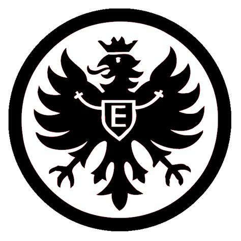 eintracht frankfurt logo schwarz weiß